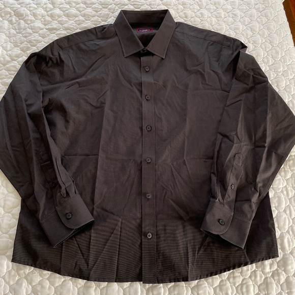 UNTUCKit Black Stone WF Button Down Shirt Size Large - Picture 1 of 6
